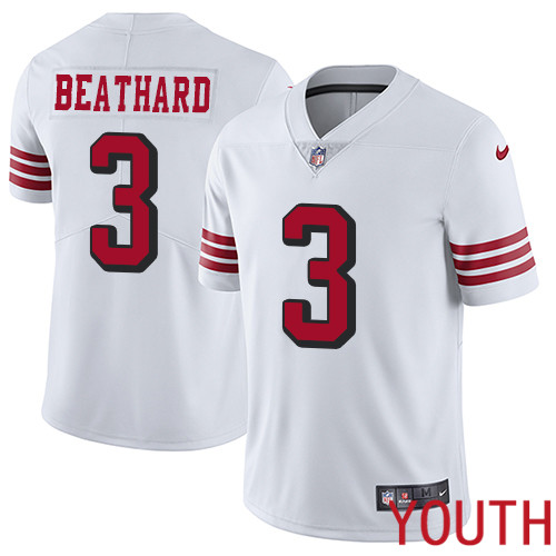 San Francisco 49ers Limited White Youth C. J. Beathard NFL Jersey #3 Rush Vapor Untouchable